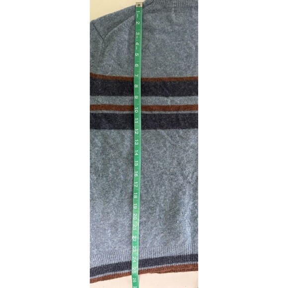 Black Brown 1826 Men’s Y2K Retro Wool Turtleneck Sweater Ski Lodge Preppy Sz XL - Picture 8 of 8